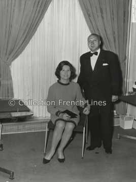  Christophe Cristofini et sa femme à bord du France (CGT 1962)