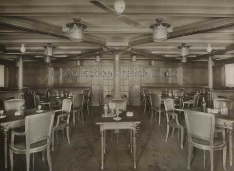 Fumoir première classe du Angkor (MM 1921-1936)