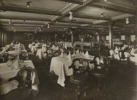 Salle à manger première classe du Angkor (MM 1921-1936)