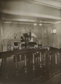 Pas-perdus première classe du Angkor (MM 1921-1936)