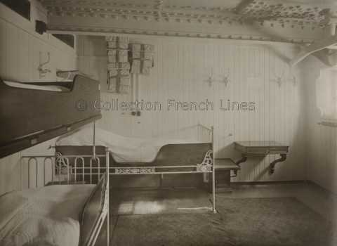 Cabine première classe du Angkor (MM 1921-1936)