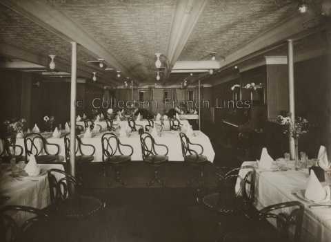 Salle à manger seconde classe du Angkor (MM 1921-1936)