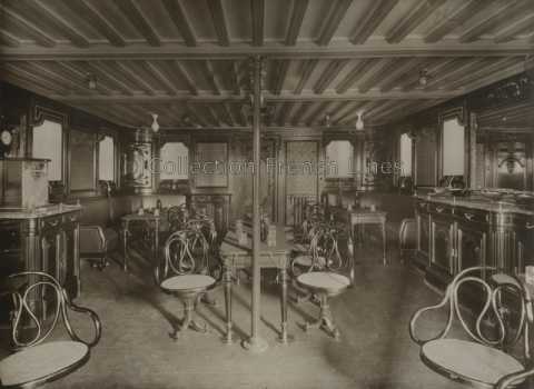 Fumoir seconde classe du Angkor (MM 1921-1936)