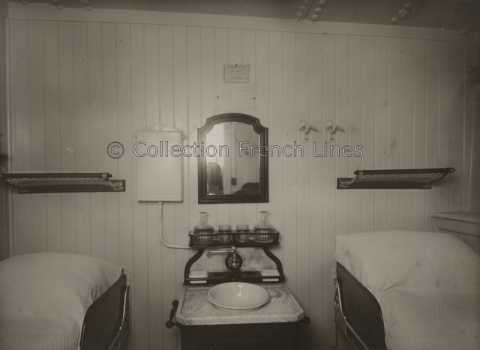 Cabine seconde classe du Angkor (MM 1921-1936)