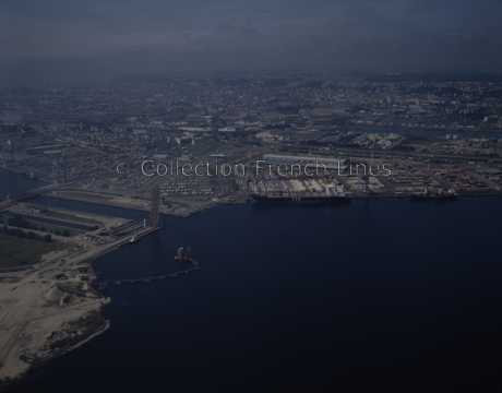 Vue aérienne du port du Havre