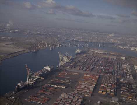Vue aérienne du port du Havre
