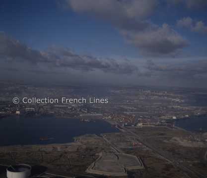 Vue aérienne du port du Havre