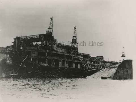 L'épave du Paris (CGT 1921-1939) au Havre