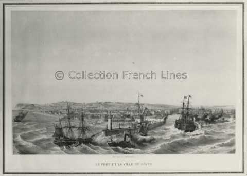 Entrée du Napoléon III (CGT 1866-1873) dans le port du Havre