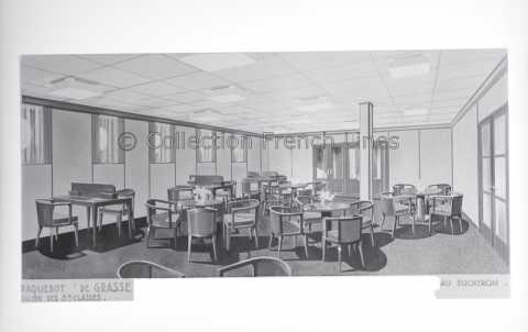 Salon troisième classe du De Grasse (CGT 1924)