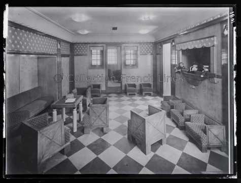 Salle de jeux des enfants première classe du De Grasse (CGT 1924)