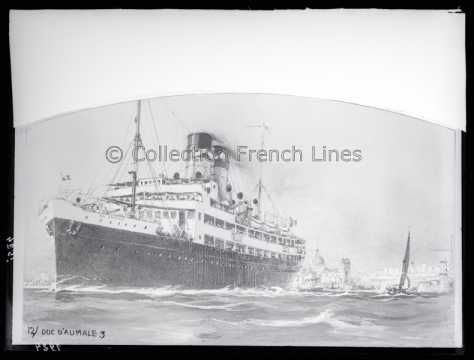 Duc d'Aumale (CGT 1913) dans le port de Marseille