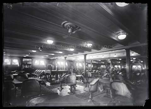Salle à manger première classe du Flandre (CGT 1914)