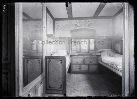 Cabine demi-luxe du Flandre (CGT 1914)