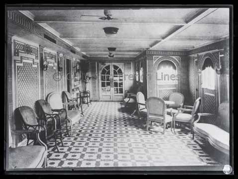 Galerie première classe du paquebot Espagne (CGT 1910)