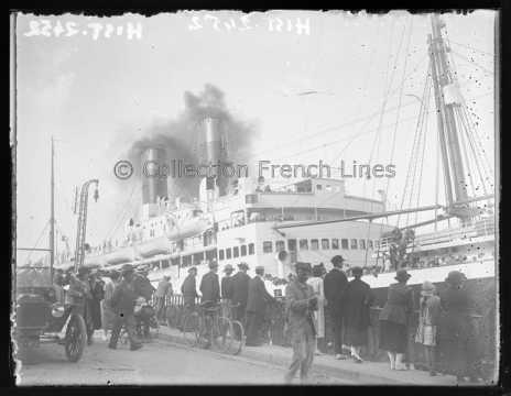 Flandre (CGT 1914) au départ de Saint-Nazaire