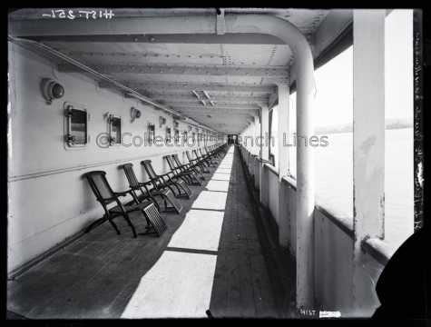 Pont-promenade première classe du Flandre (CGT 1914)